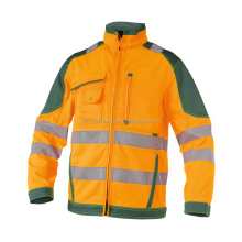 High Quality Orange Work Uniforms Flame Retardant Workwear Hi-vis Reflective Jacket for Outdoor Work